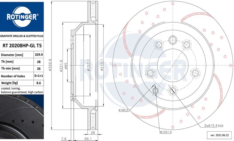 2x ROTINGER Bremsscheibe