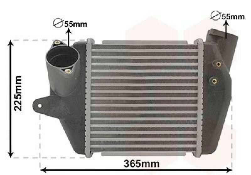 VAN WEZEL Intercooler, charger