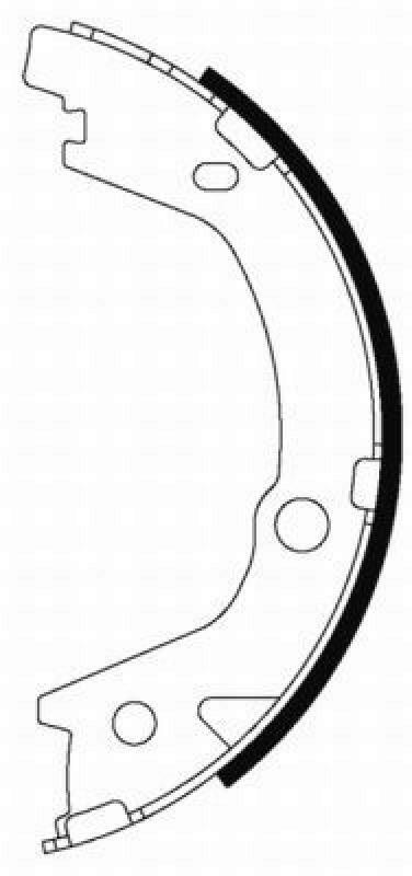 HELLA Brake Shoe Set, parking brake