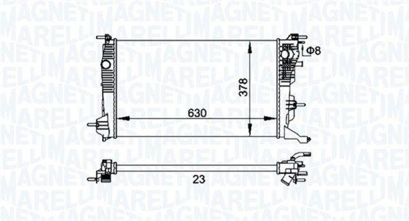 MAGNETI MARELLI Radiator, engine cooling
