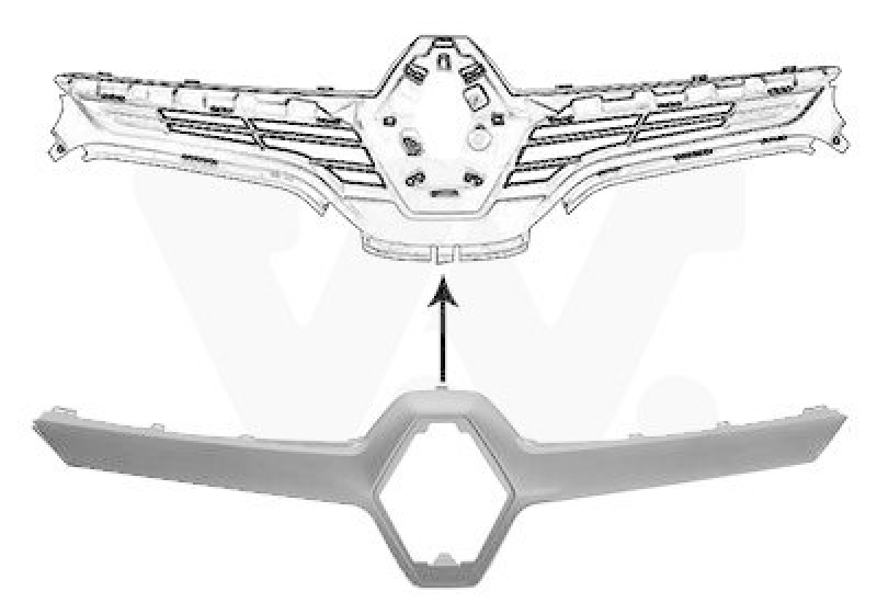 VAN WEZEL Zier-/Schutzleiste, Kühlergitter
