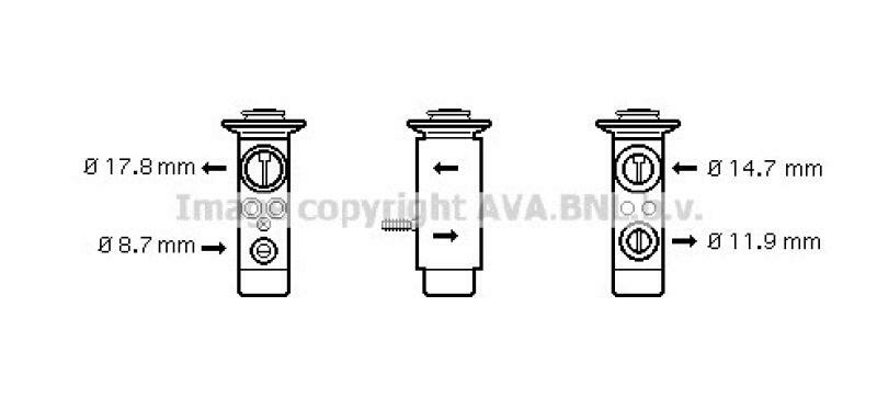 AVA QUALITY COOLING Expansionsventil, Klimaanlage