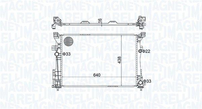 MAGNETI MARELLI Radiator, engine cooling