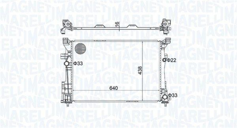 MAGNETI MARELLI Kühler, Motorkühlung