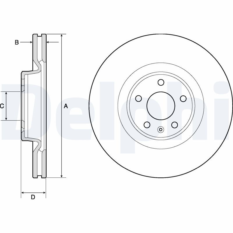 2x DELPHI Bremsscheibe