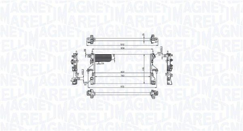 MAGNETI MARELLI K&uuml;hler, Motork&uuml;hlung 350213215100