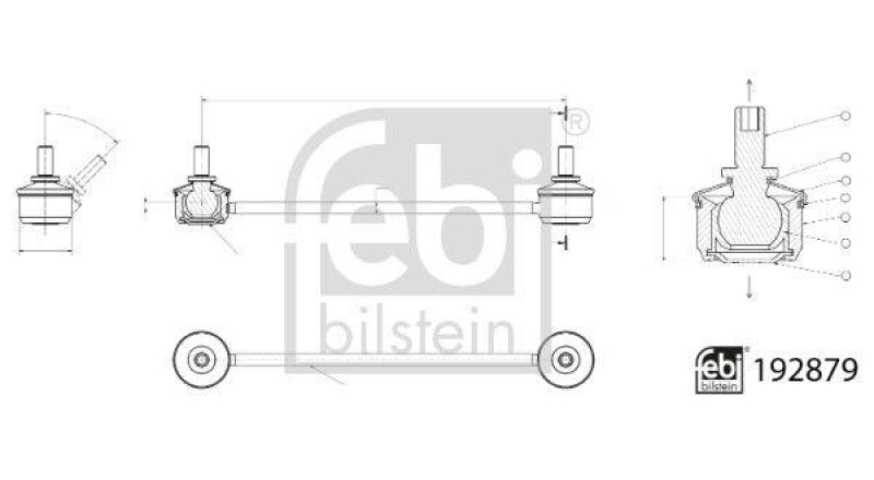 FEBI BILSTEIN Stange/Strebe, Stabilisator