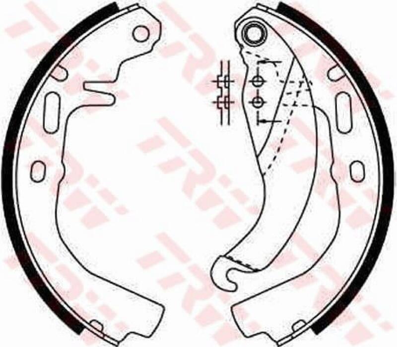 TRW Bremsbackensatz GS6186