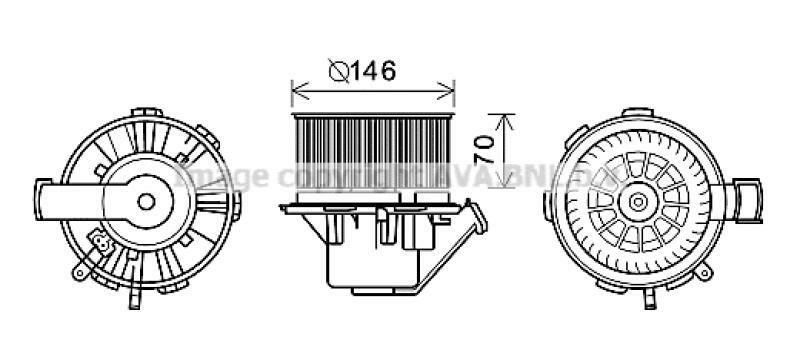 AVA QUALITY COOLING Elektromotor, Innenraumgebläse