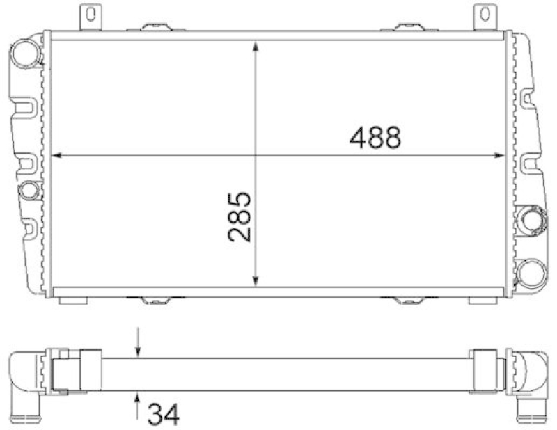 MAHLE Radiator, engine cooling BEHR
