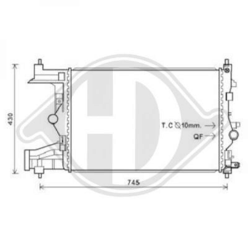 DIEDERICHS Radiator, engine cooling DIEDERICHS Climate