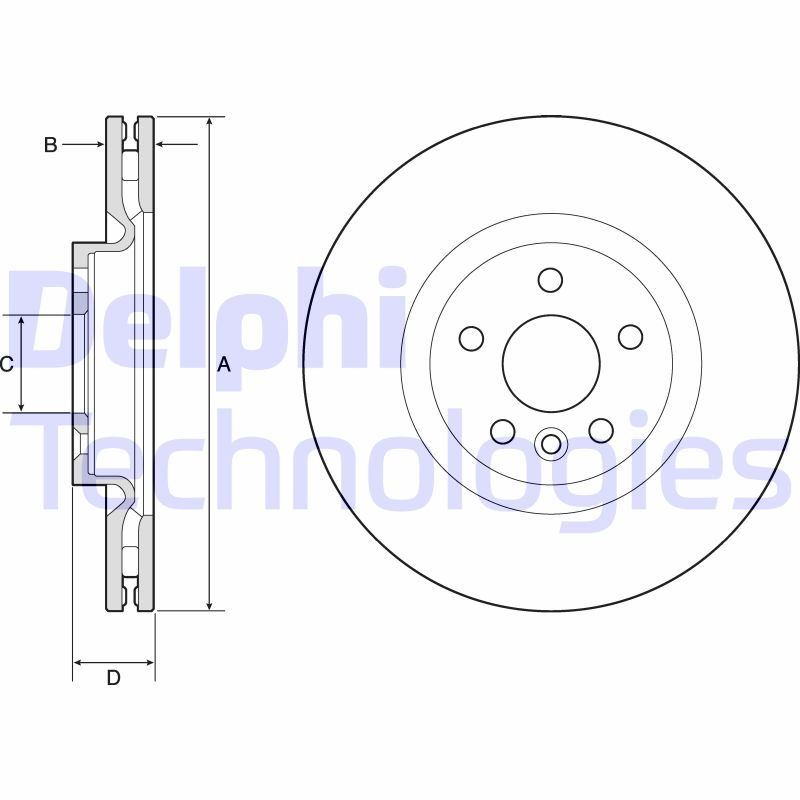 2x DELPHI Bremsscheibe