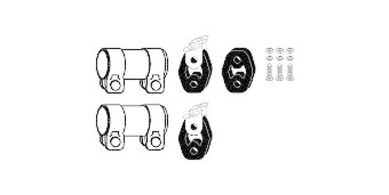 HJS Mounting Kit, exhaust system