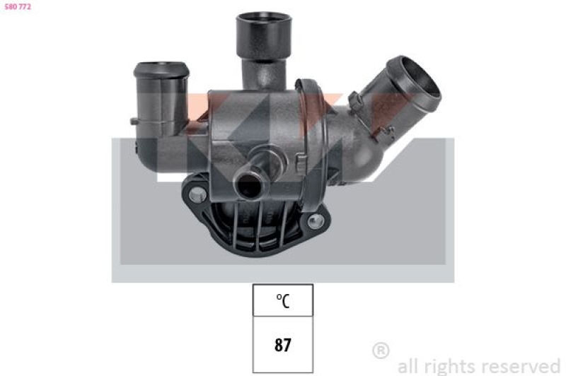 KW Thermostat für Kühlmittel / Kühlerthermostat Made in Italy ...