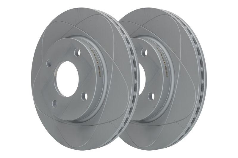 ATE Powerdisc Bremsscheiben 258mm + Bremsbeläge Vorne passend für Ford Fusion