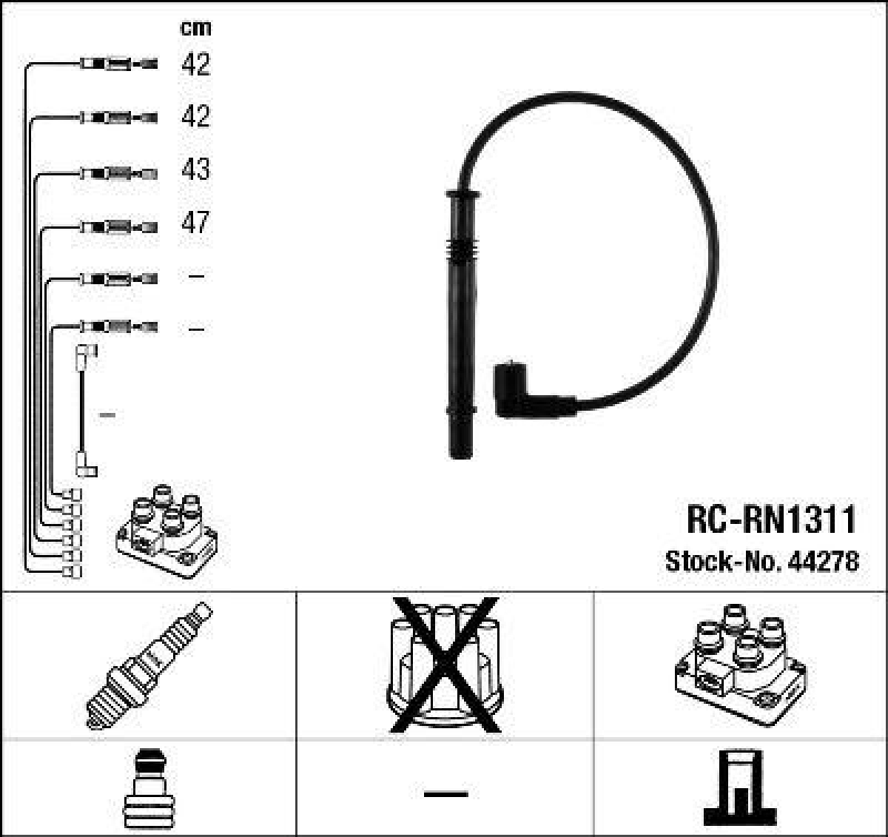 NGK Ignition Cable Kit
