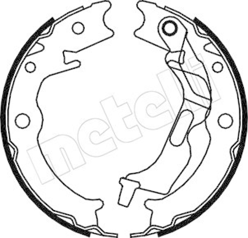 METELLI Brake Shoe Set, parking brake
