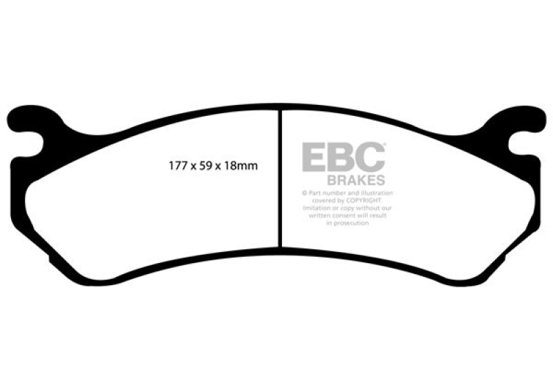 EBC Brakes Bremsbelagsatz, Scheibenbremse