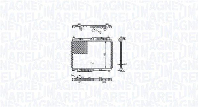 MAGNETI MARELLI Kühler, Motorkühlung