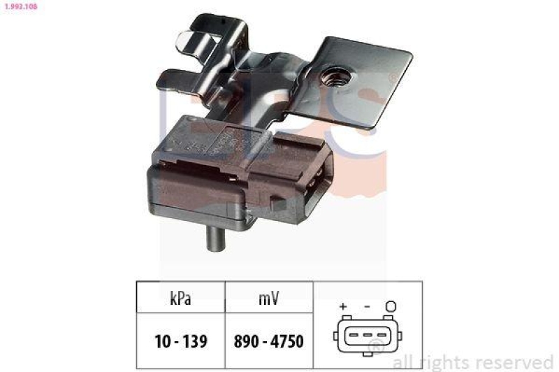 EPS Luftdrucksensor, Höhenanpassung Made in Italy - OE Equivalent