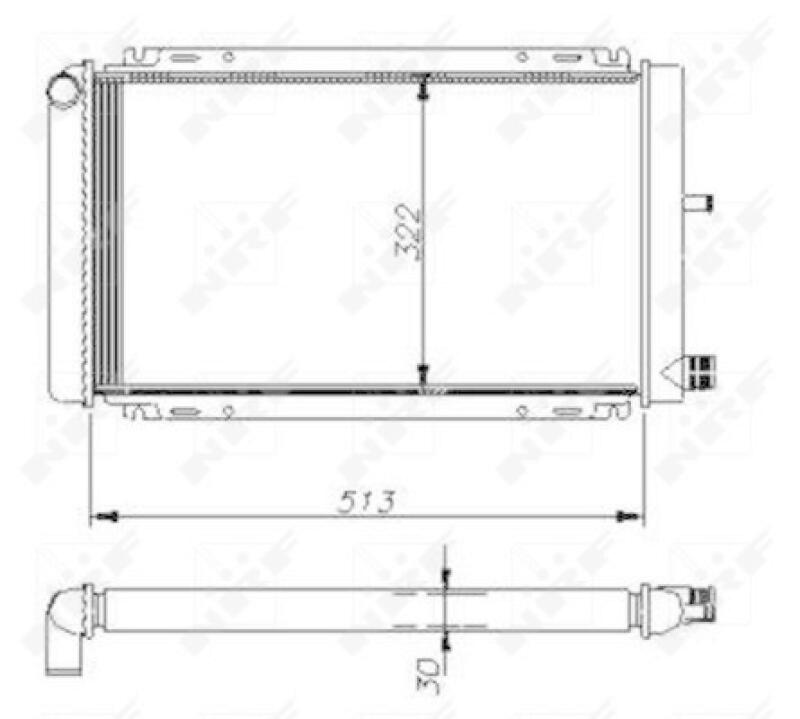 NRF Radiator, engine cooling