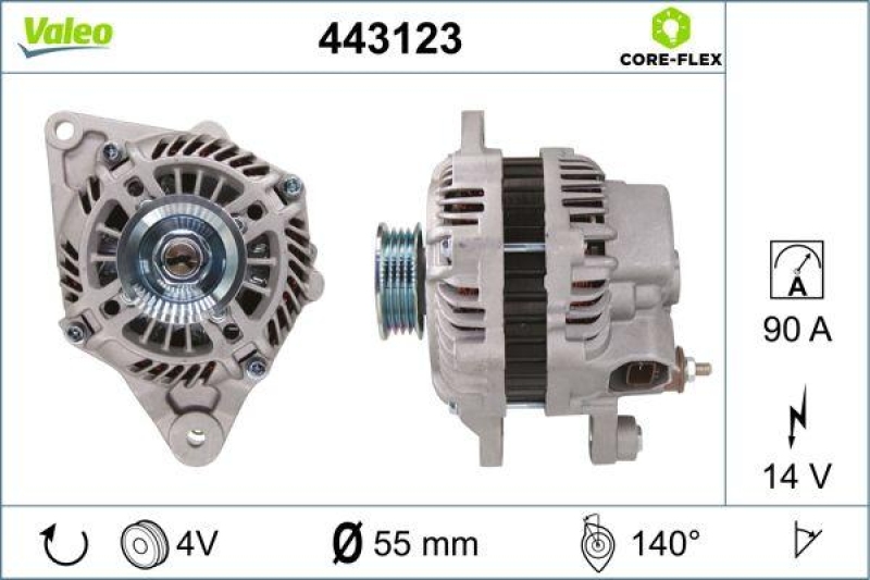 VALEO Alternator VALEO CORE-FLEX