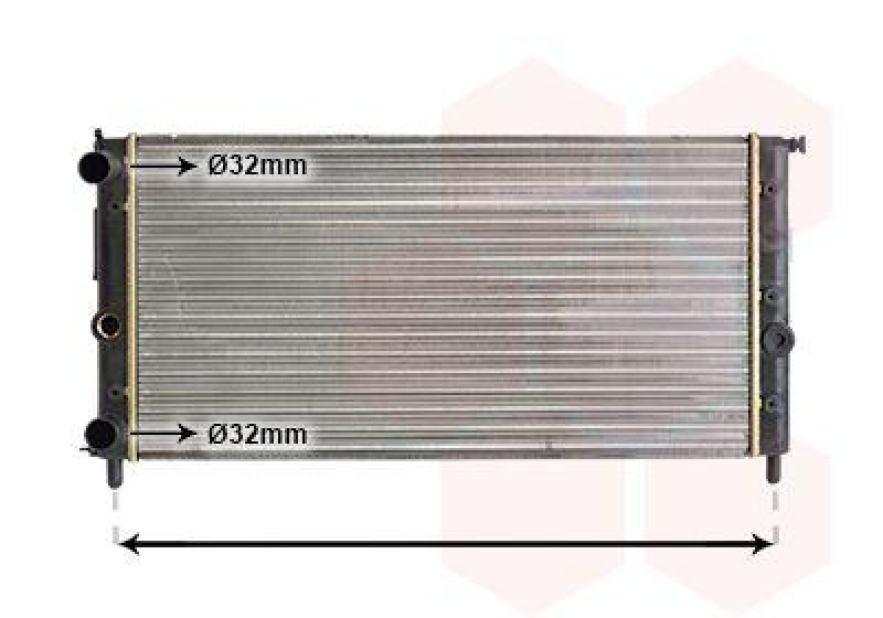VAN WEZEL Radiator, engine cooling