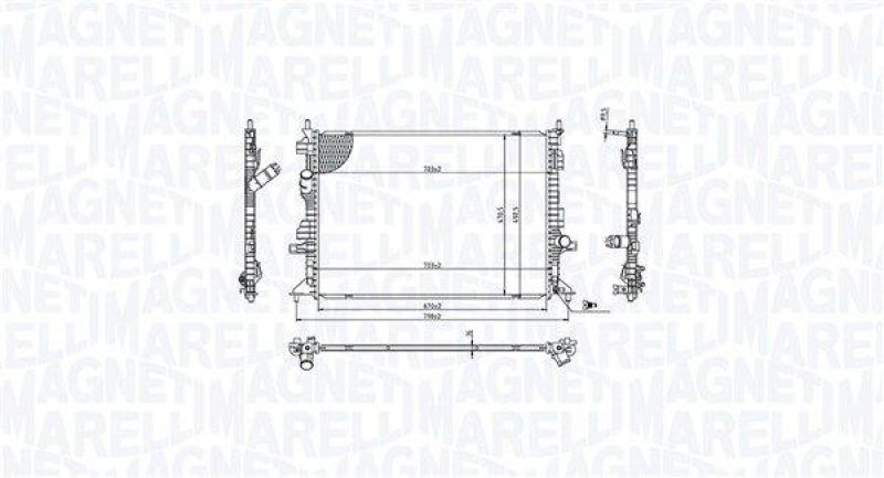 MAGNETI MARELLI K&uuml;hler, Motork&uuml;hlung 350213215700
