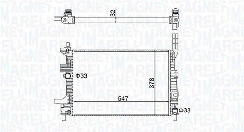 MAGNETI MARELLI Kühler, Motorkühlung