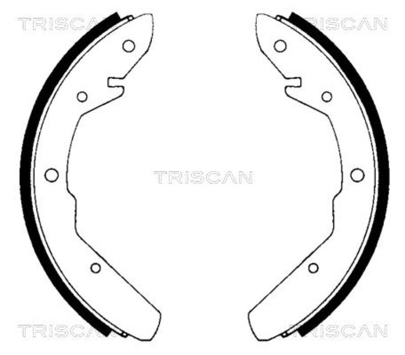 TRISCAN Brake Shoe Set