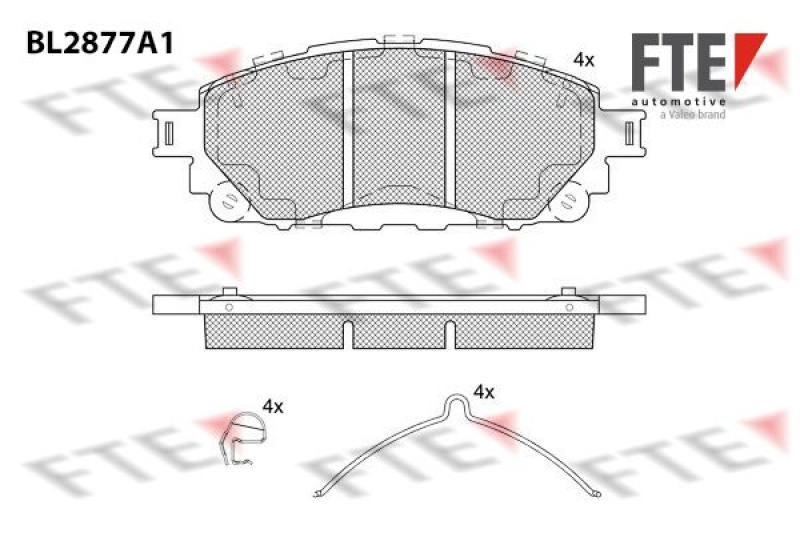 FTE Brake Pad Set, disc brake