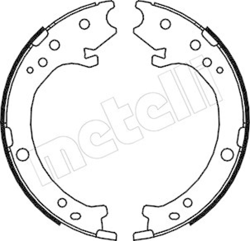 METELLI Brake Shoe Set, parking brake