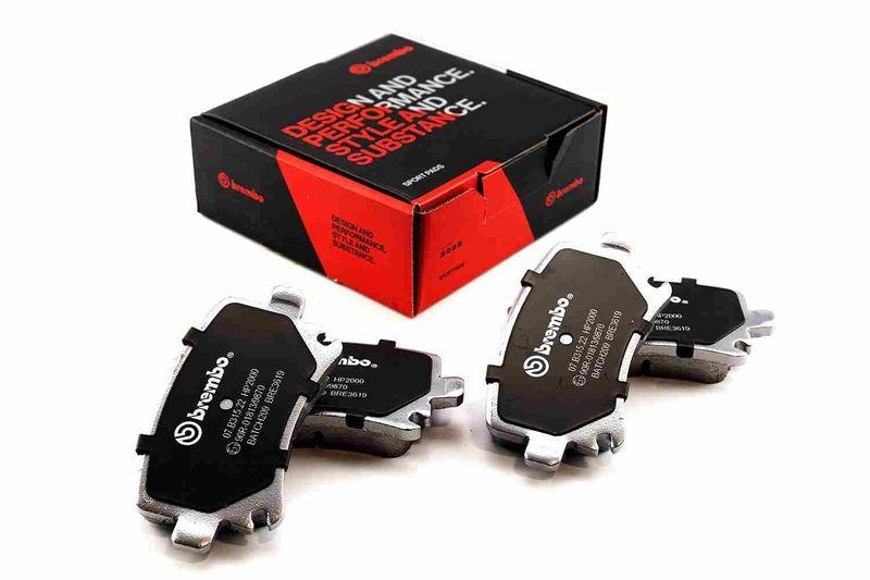 BREMBO High Performance Brake Pad Set UPGRADE, SPORT | HP2000