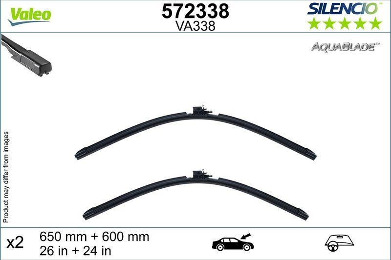 VALEO Wischblatt SILENCIO AQUABLADE SET
