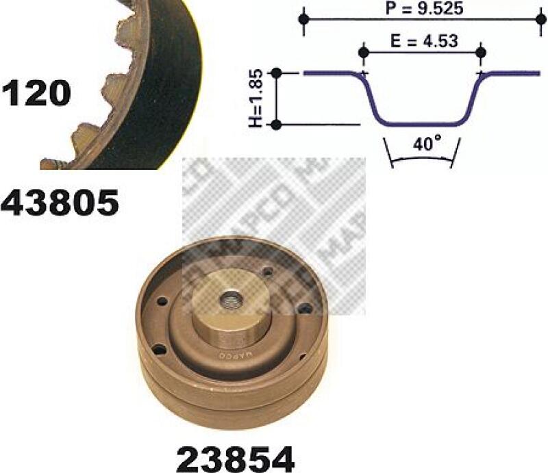 MAPCO Timing Belt Set