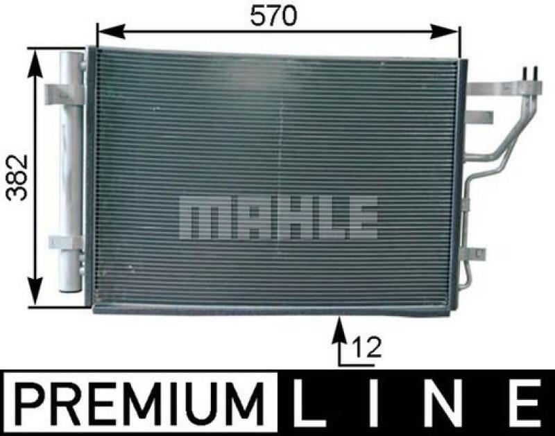 MAHLE Kondensator, Klimaanlage BEHR *** PREMIUM LINE ***