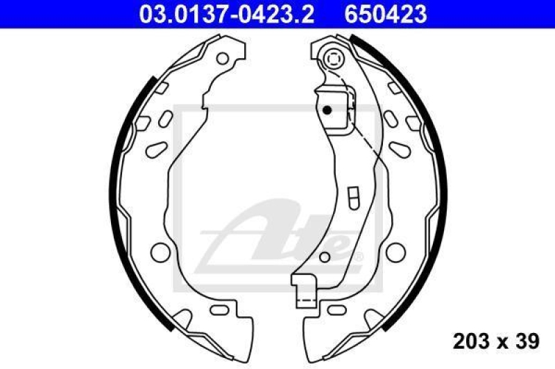 ATE Bremsbackensatz 03.0137-0423.2