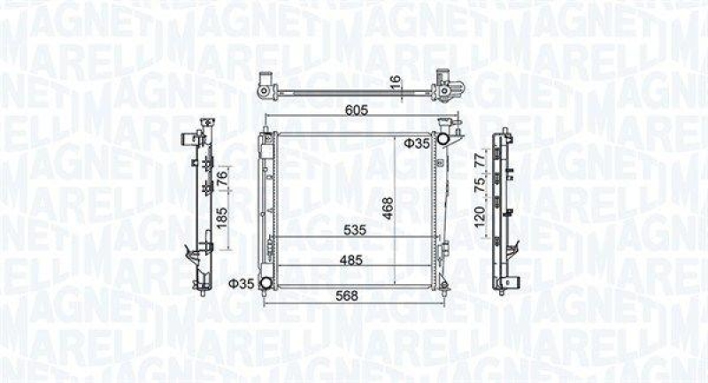 MAGNETI MARELLI K&uuml;hler, Motork&uuml;hlung 350213160500