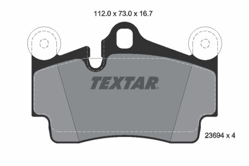 TEXTAR Bremsbelagsatz, Scheibenbremse epad