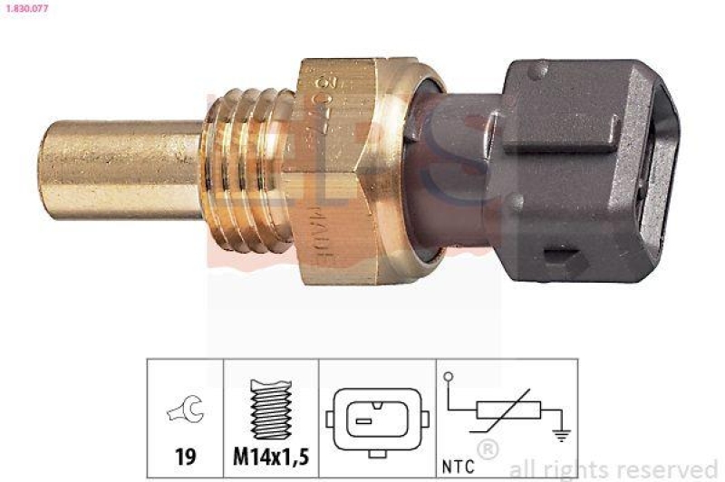 EPS Sensor, Kühlmitteltemperatur Made in Italy - OE Equivalent