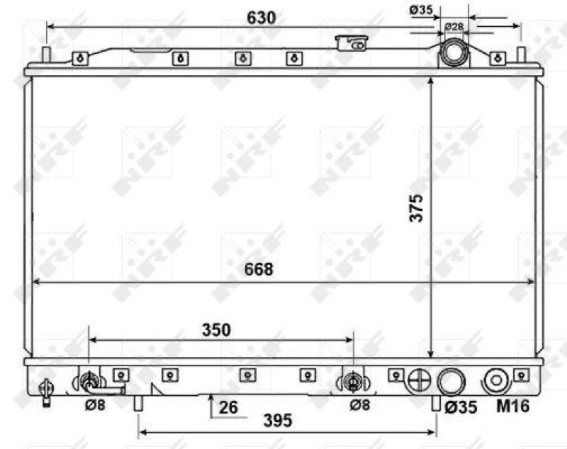 NRF Radiator, engine cooling