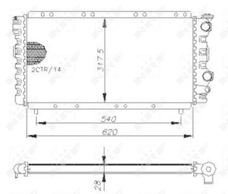 NRF Radiator, engine cooling