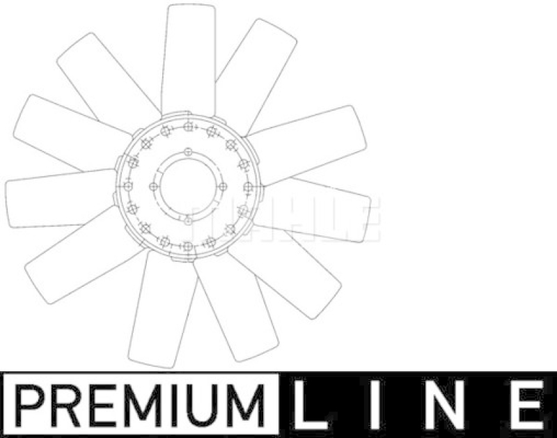 MAHLE Fan Wheel, engine cooling BEHR *** PREMIUM LINE ***