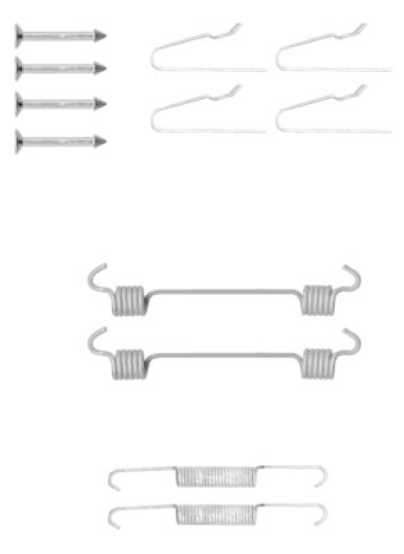 TEXTAR Accessory Kit, parking brake shoes
