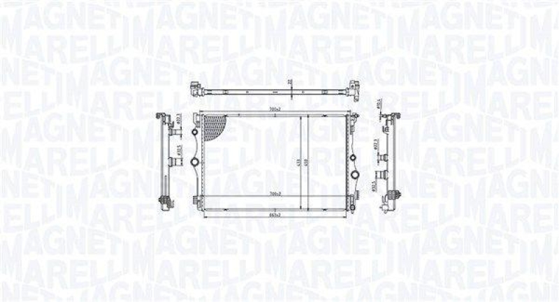 MAGNETI MARELLI Kühler, Motorkühlung