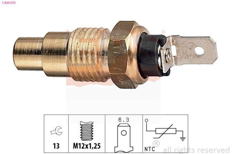 EPS Sensor, Kühlmitteltemperatur Made in Italy - OE Equivalent