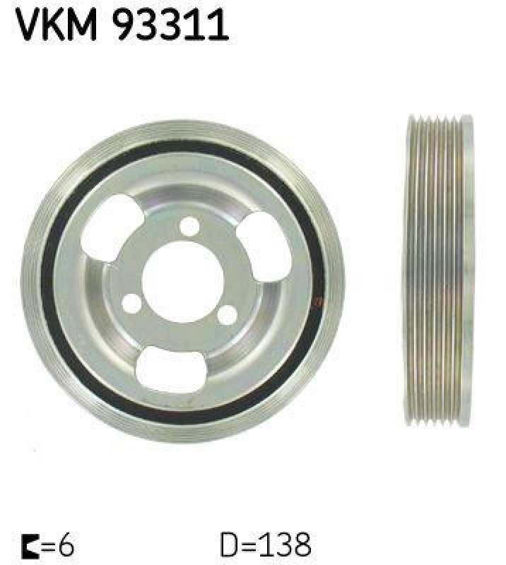 SKF Belt Pulley, crankshaft