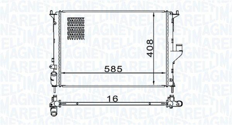 MAGNETI MARELLI Radiator, engine cooling