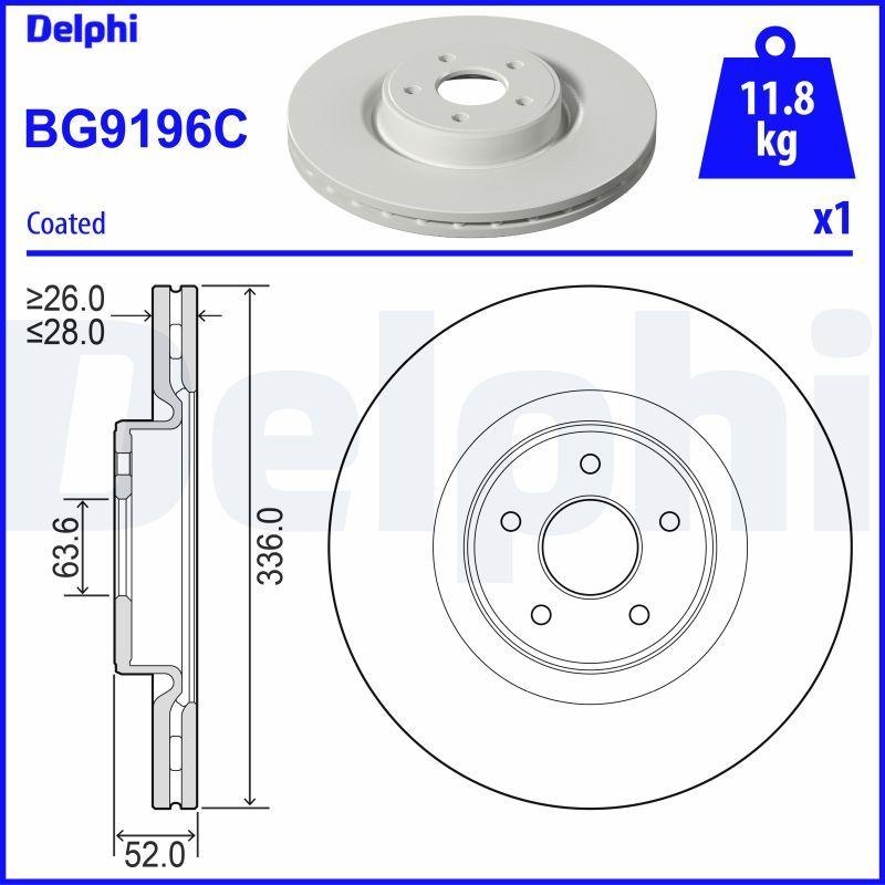 2x DELPHI Bremsscheibe