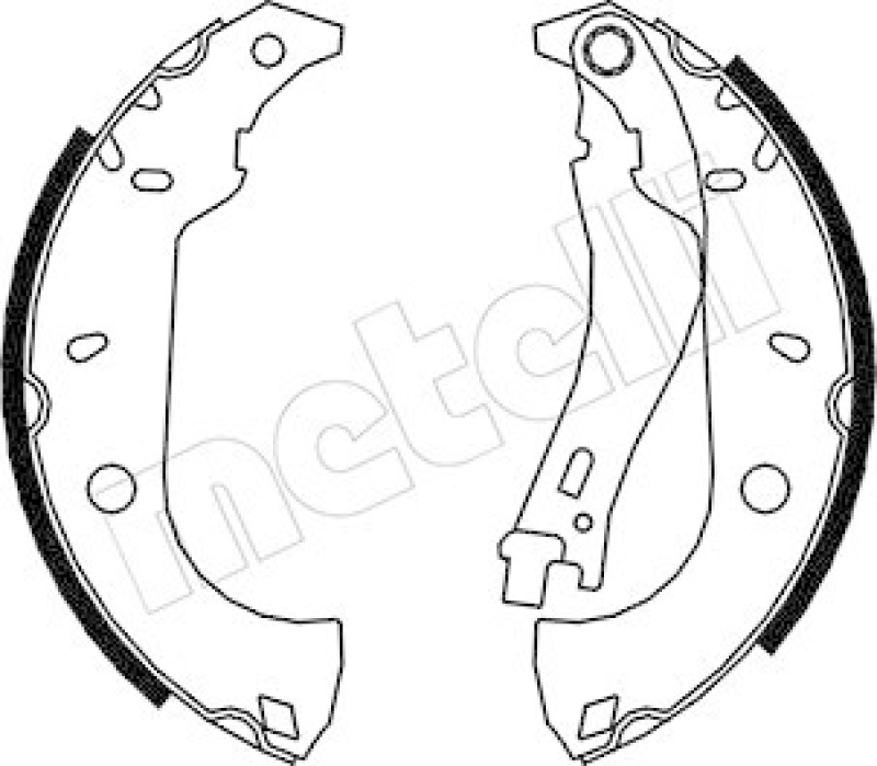 METELLI Bremsbackensatz